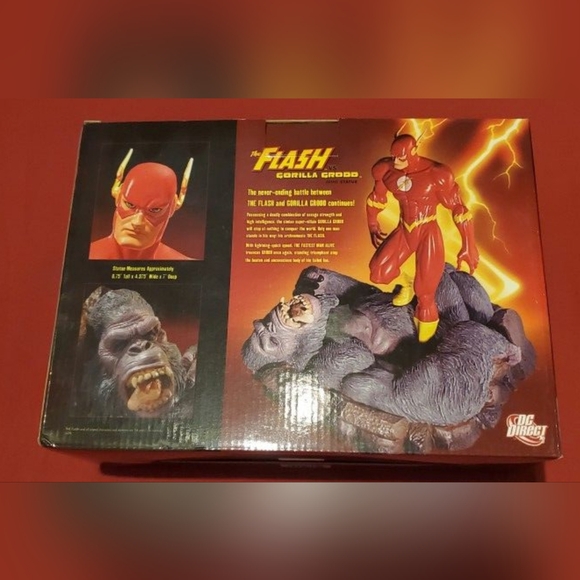 DC Direct Flash vs Gorilla Grodd Statue - Picture 3 of 3